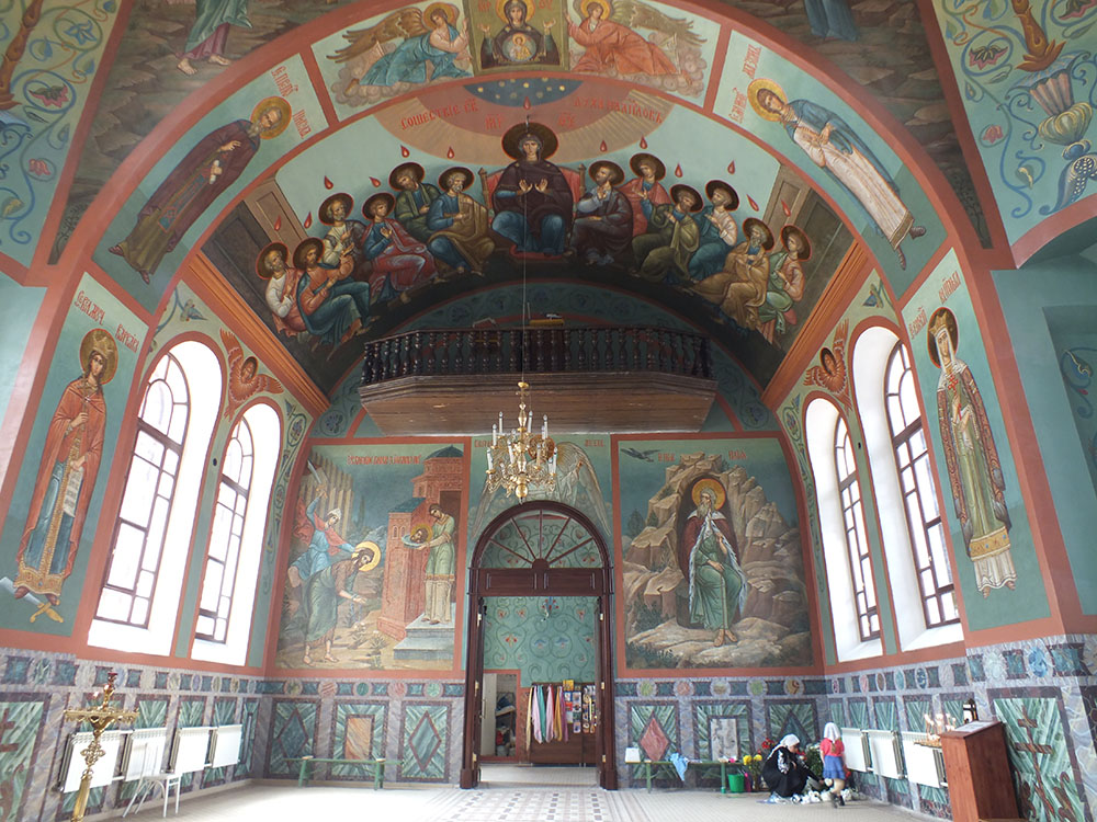 Восстановление росписи в храме в честь Крестовоздвижения в Хвалынске